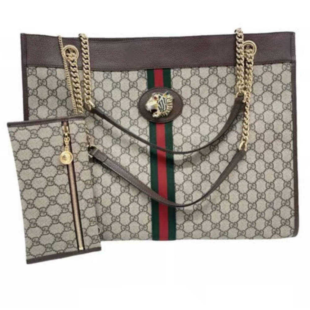 Gucci GG Supreme Rajah Large Tote like new
